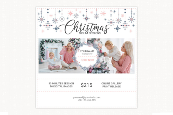 Download Christmas Mini Session Template, Digital - Christmas mini session template Collection