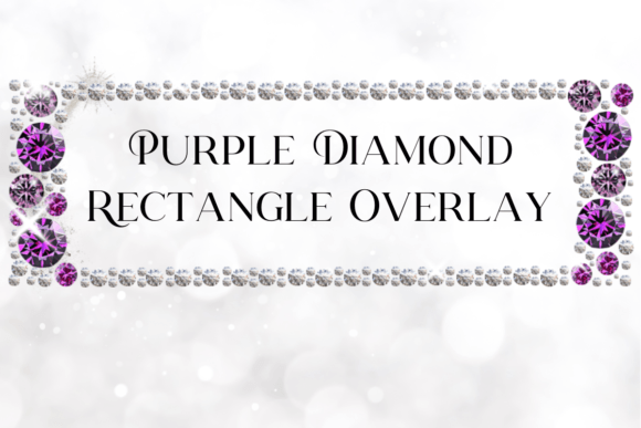 Download Purple Diamond Overlay - Rectangle Frame - Purple Collection