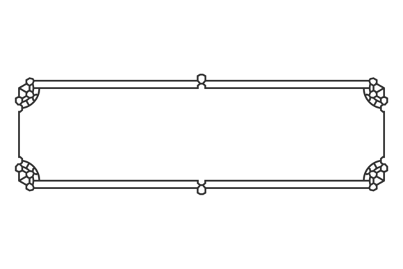 Download Decorative Frame. Black Line Retro Elega - Decorative frame Collection
