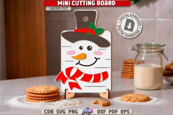 Download Christmas Mini Cutting Board Laser Cut - Christmas mini Collection