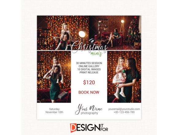 Download Christmas Mini Session Template, Digital - Christmas mini session template Collection