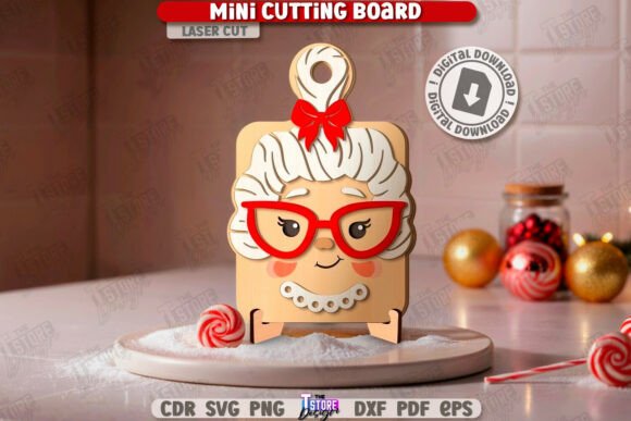 Download Christmas Mini Cutting Board Laser Cut - Christmas mini Collection